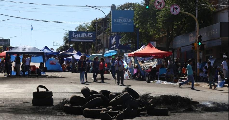 Yerbateros se sumaron a la protesta en Misiones