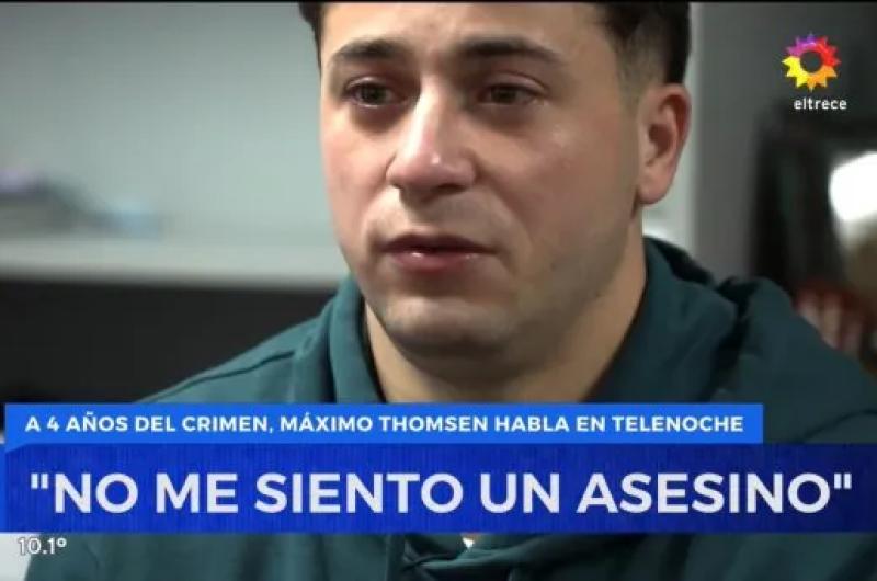 VIDEO  No me siento un asesino- Maacuteximo Thomsen rompioacute el silencio tras el crimen de Fernando Baacuteez