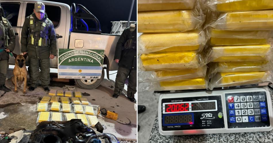 Blanca gasolina- GNA incautoacute 20 kilos cocaiacutena oculta en el tanque de una camioneta