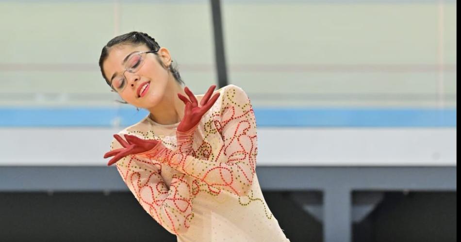 Delfina Guzmaacuten se destacoacute en el Nacional de Patinaje Artiacutestico en San Juan