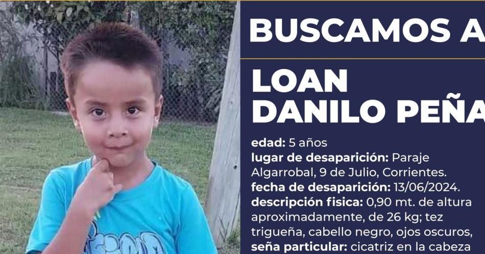 Encienden el Alerta Sofiacutea por Loan- un nene de 5 antildeos que desaparecioacute de la casa de su abuela