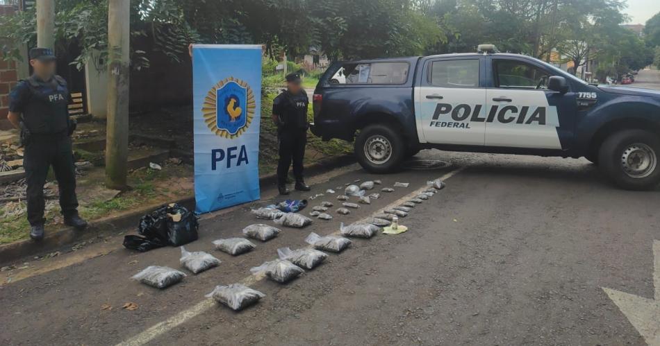 Misiones- secuestran 8 kilos de marihuana y detienen a dos personas involucradas