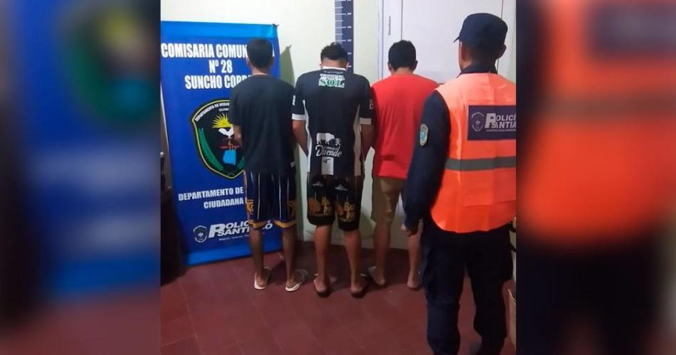 Tres sujetos fueron detenidos por abigeato en Suncho Corral