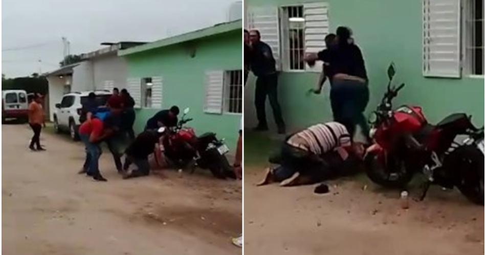 TENSIÓN- Los familiares y amigos protagonizaron un �spero incidente a segundos de la primera descompensación de la víctima