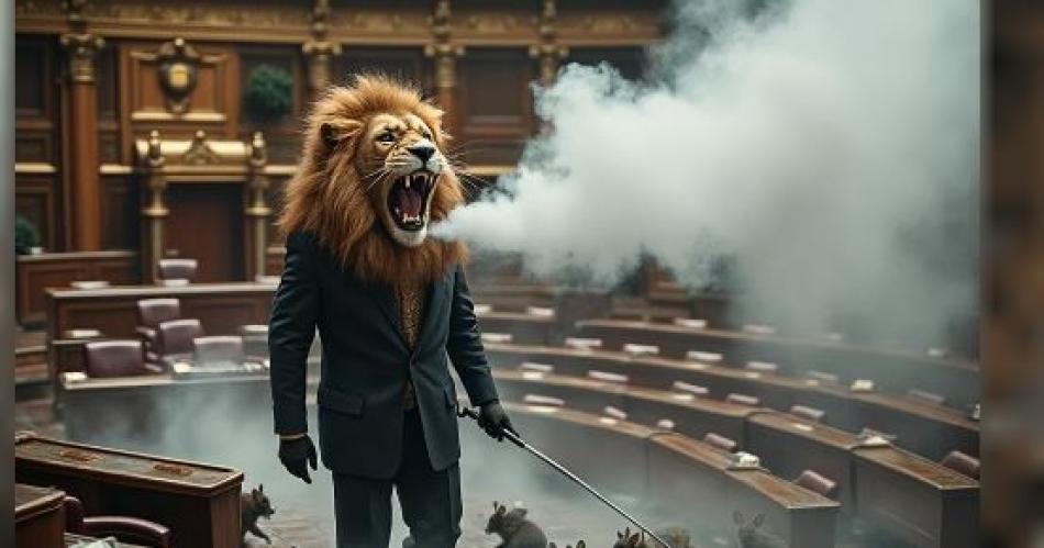 A fumigar- el provocativo mensaje de Javier Milei contra el Congreso