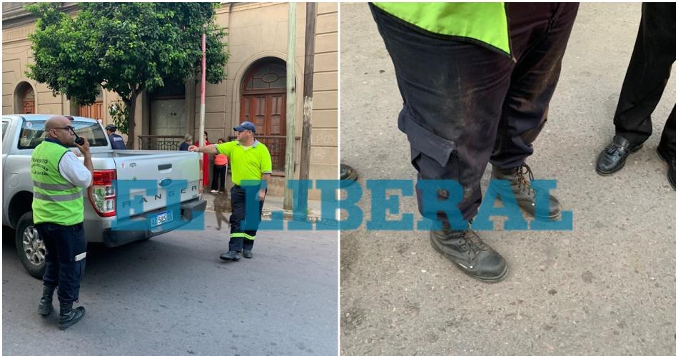 FOTOS Vecino del Bdeg Centro embistioacute con su camioneta a un agente de traacutensito para evitar ser multado