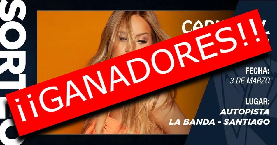 Estos son los ganadores de las entradas para el show de Karina en el Carnaval Vip 2025