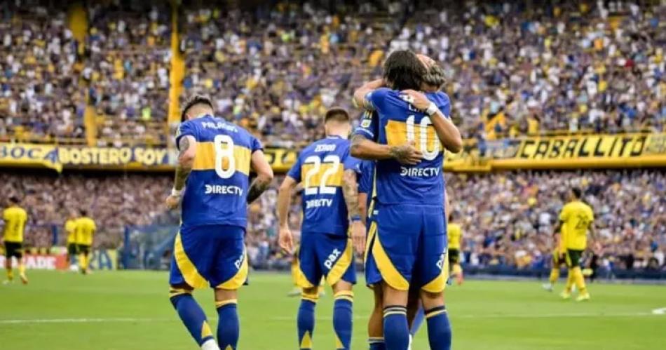 Boca goleoacute a Defensa y Justicia en la Bombonera y alcanzoacute la punta