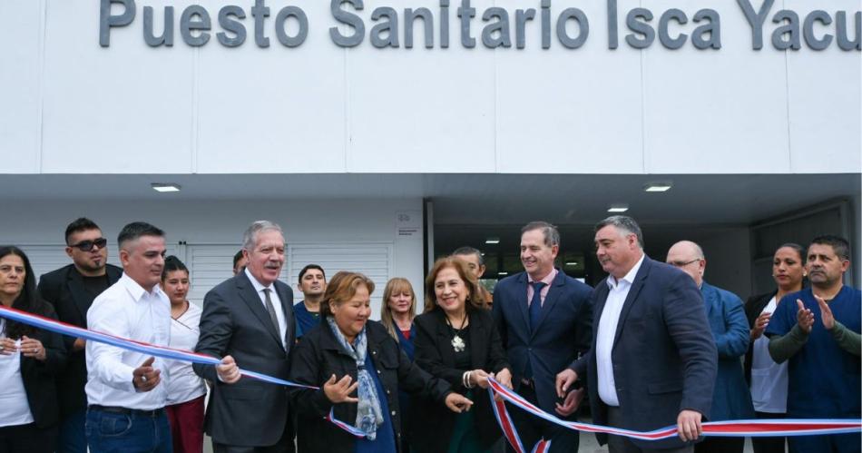 El jefe de Gabinete Eliacuteas Suaacuterez inauguroacute el puesto sanitario de Isca Yacu