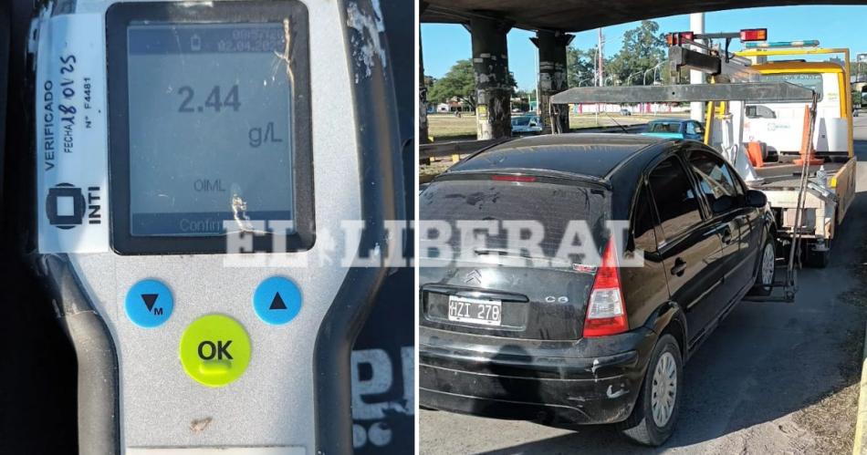La policía secuestró el vehículo y lo trasladó al Parque Industrial