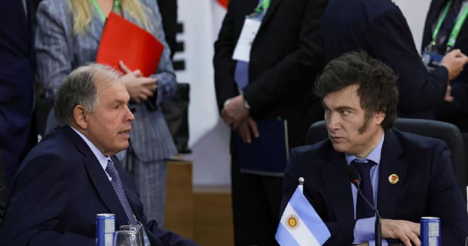 Tensión Casa Rosada con el canciller Werthein- no pudo lograr el encuentro entre Milei y Trump Fuente- REUTERSRicardo Moraes