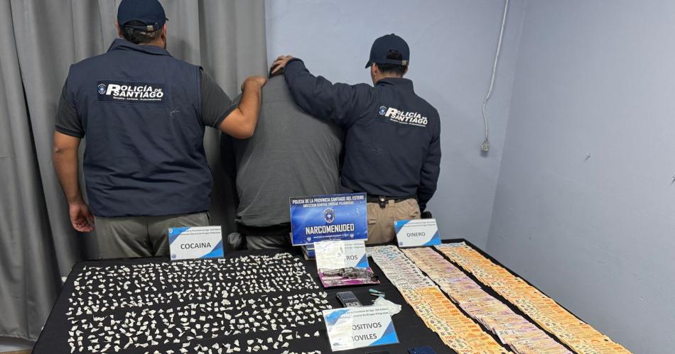 Allanamiento en Las Termas- Detienen a un sujeto e incautan ms de 600 dosis de cocaína