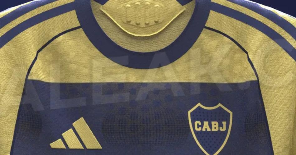 Asiacute seriacutea la camiseta suplente de Boca- cambios en el escudo y un dorado conocido