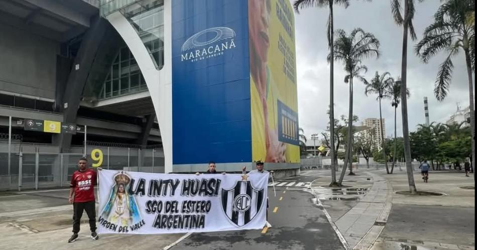 La ilusión Ferroviaria llegó a Río de Janeiro- el sueño copero por Central Córdoba ya se vive en Brasil Foto- Redes Sociales