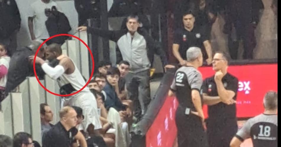 El momento en el que intentaron calmar al estadounidense (Foto- El Liberal)