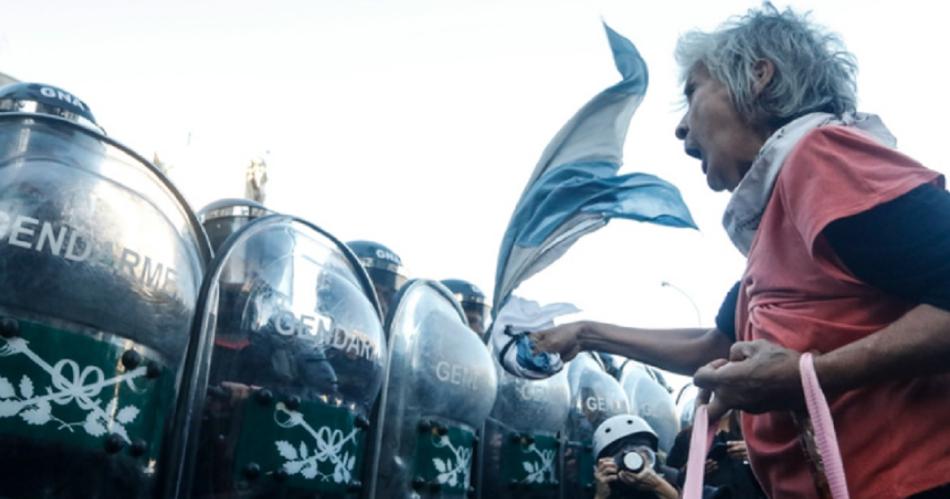 Gran movilización de la CGT en apoyo a los jubilados antes del paro general  Foto-P�gina12- Leandro Teysseire