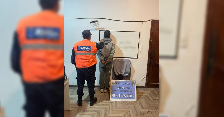 Capturan a Gallina tras asaltar a un minusvlido en una plaza y robarle su celular Foto- Relaciones Policiales