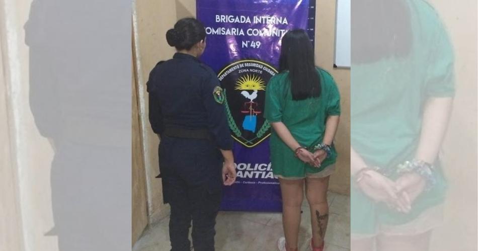 La mujer quedó tras las rejas por una causa de robo y hurtos