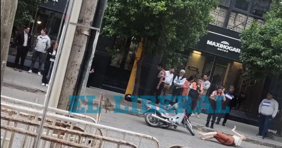 Reconstruyen la muerte de una mujer que fue embestida por una moto en pleno centro de Santiago