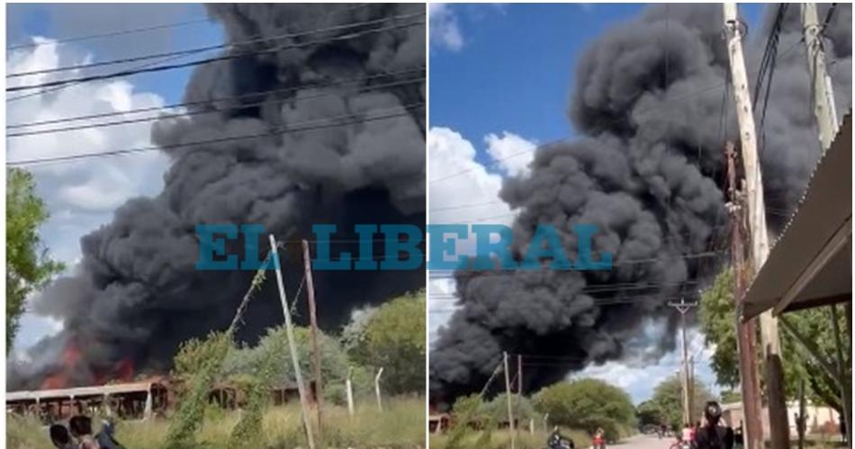 Voraz incendio en el expredio de ERSA atemoriza a vecinos