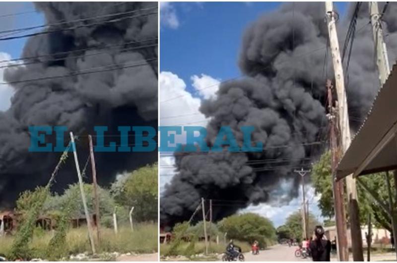 Voraz incendio en el expredio de ERSA atemoriza a vecinos