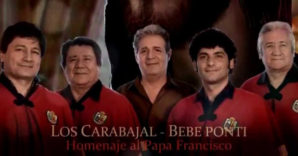 El santiaguentildeo Bebe Ponti y los Carabajal homenajearon en vida al papa Francisco