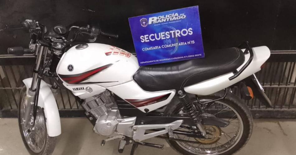 El motovehículo fue recuperado por la policía en un amplio operativo