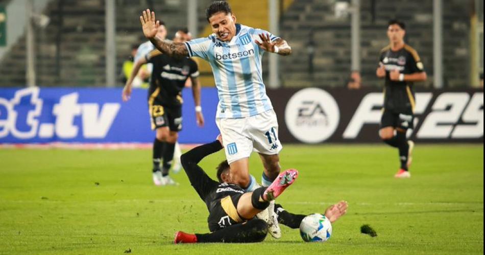 Racing salvoacute el empate en el final y es liacuteder del grupo