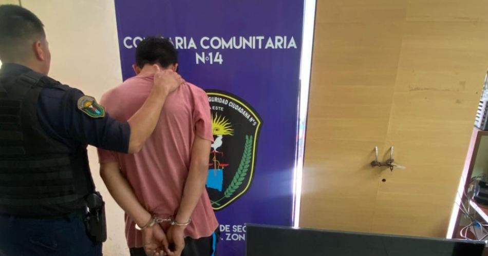 Detienen a ladrón y recuperan TV en el barrio Gorrini Ampliación