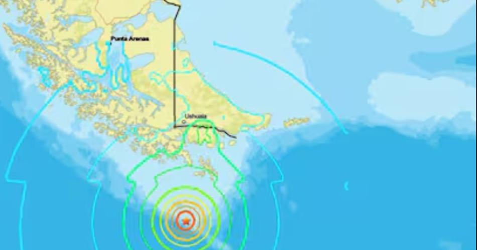 El epicentro del movimiento tel�rico sucedió a 218 kilómetros al sur de Puerto Williams