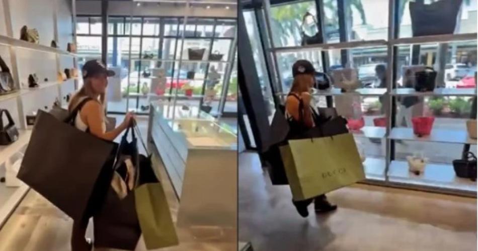La China Surez y Mauro Icardi de compras en Miami- cuntos bolsos se compró la actriz