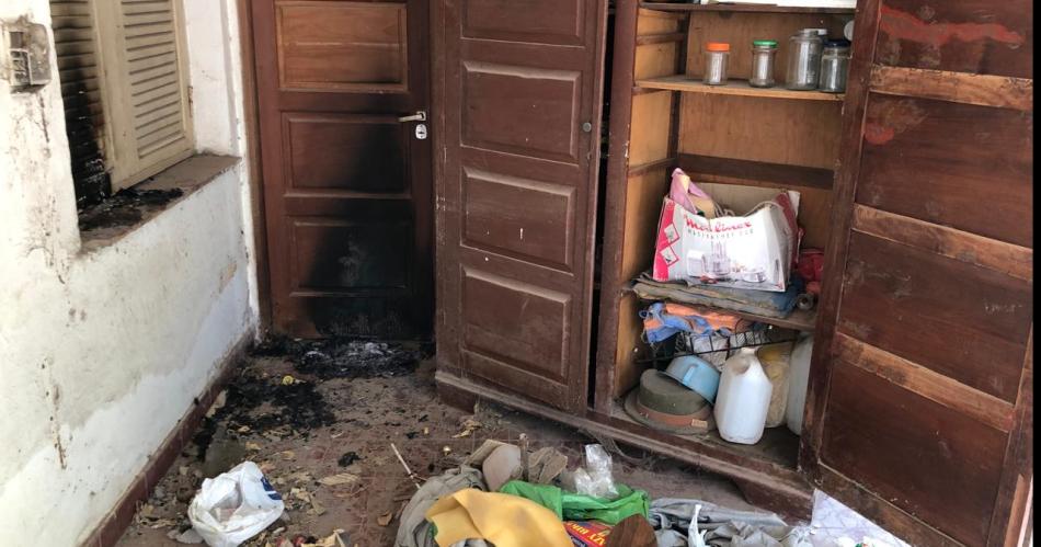 DESTROZOS Acha dejó la casa a la miseria en su propósito de robo y luego obtener dinero f�cil