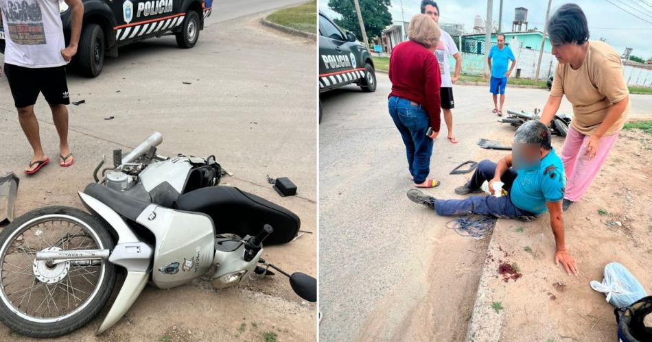 El fuerte choque dejó un hombre herido en el barrio Vinalar