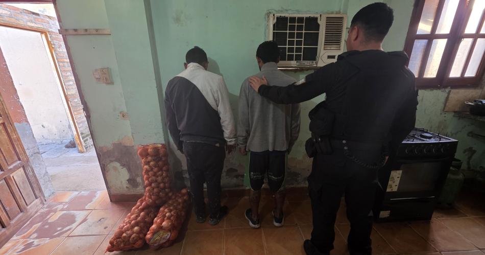 Detienen a dos por robo en una verdulería
