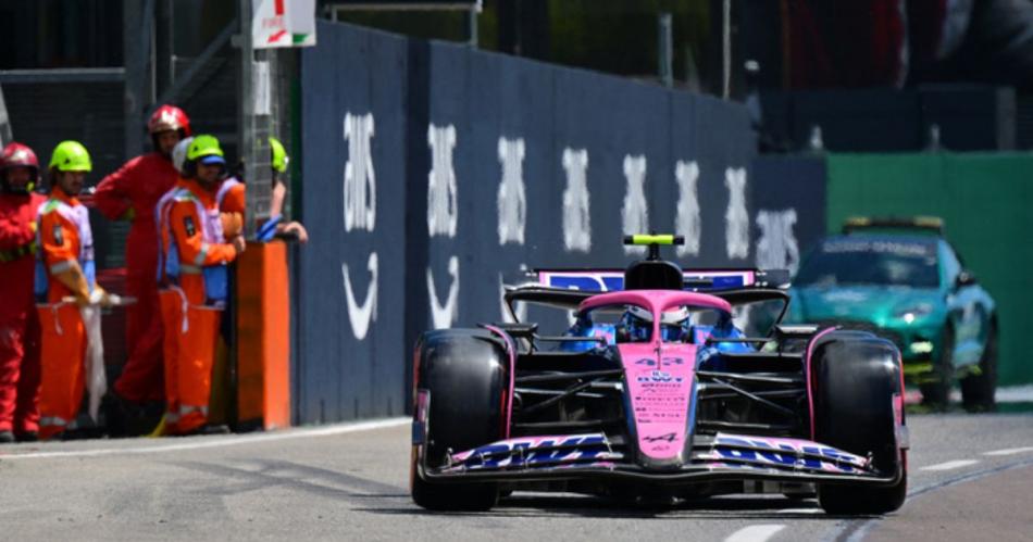 Colapinto en acción en el circuito de Imola (Imagen- AFP)