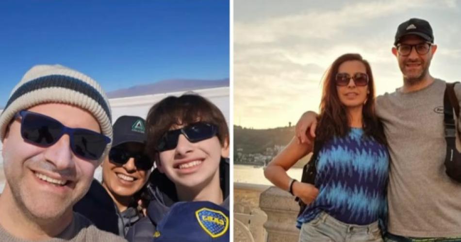 Laura Bernardo y sus dos hijos de 12 y 15 años