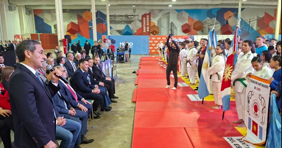 El vicegobernador encabezoacute la apertura del Campeonato Nacional de Judo Santiago 2025