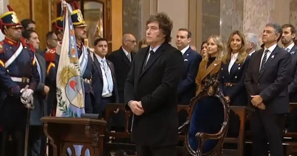 Javier Milei justificó por qué no saludó a Victoria Villarruel y a Jorge Macri durante el Tedeum