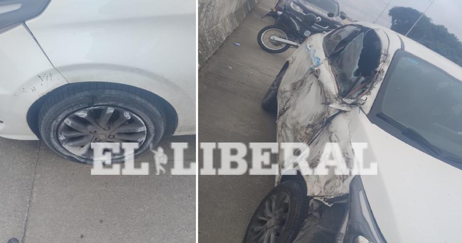 Siniestro vial en Lomas del Golf- un camioacuten se dio a la fuga tras rozar un auto