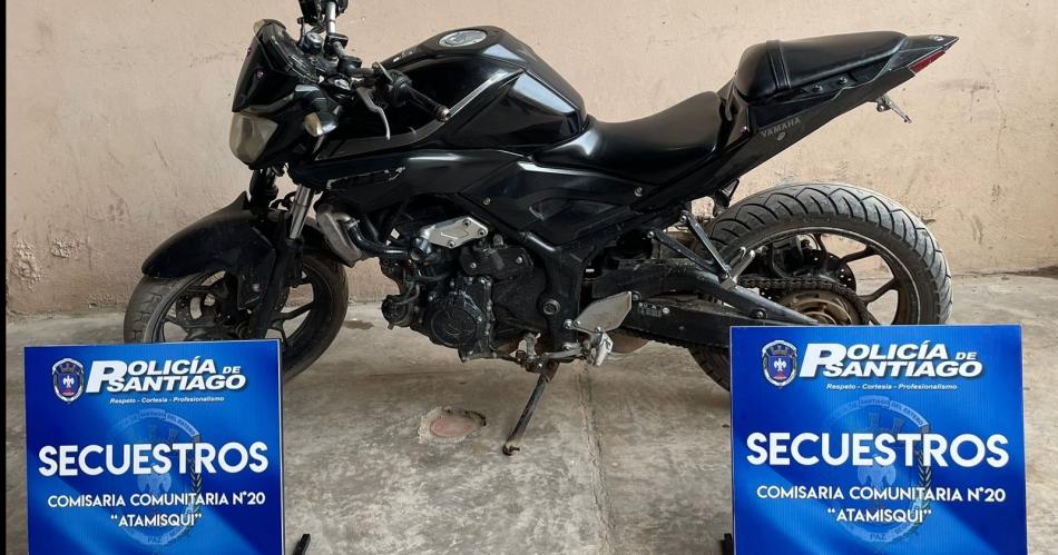 Recuperan una moto de alta cilindrada en Villa Atamisqui