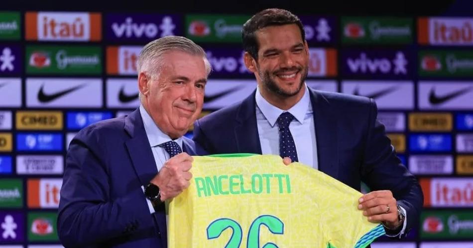 Ancelotti asumió como nuevo DT de la Selección de Brasil