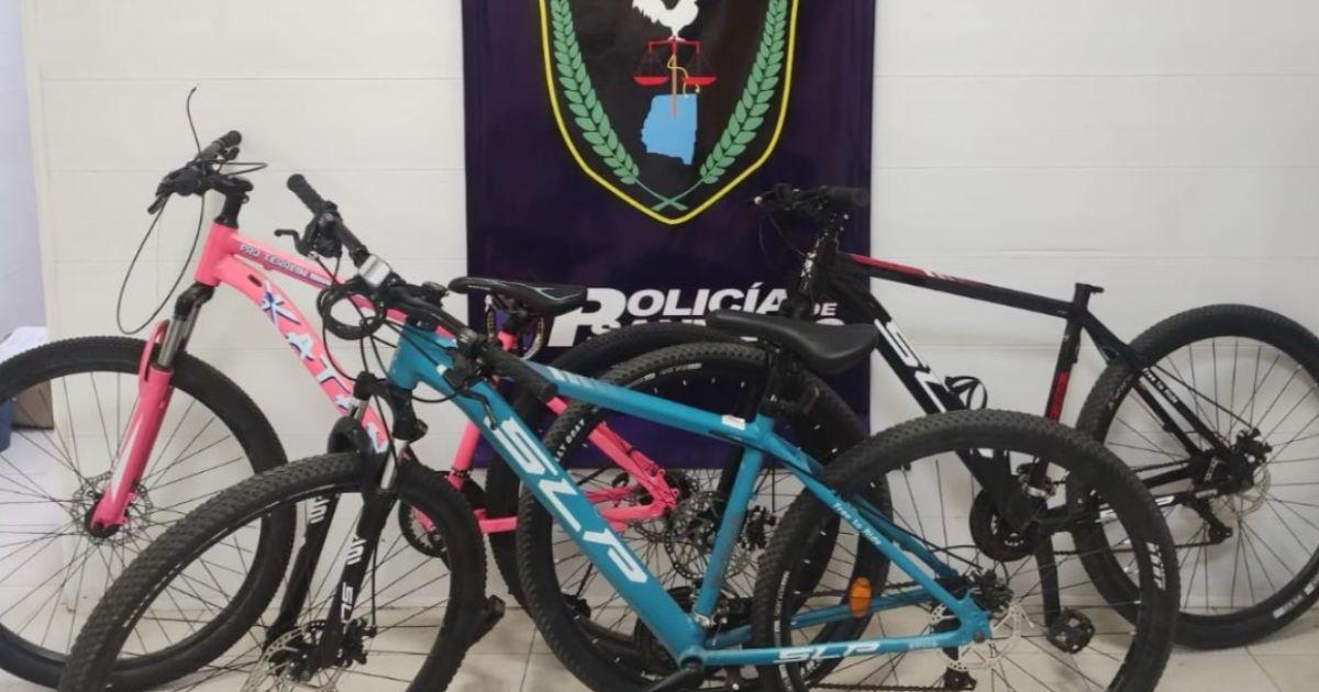 Las bicicletas fueron recuperadas por la policía tras un amplio procedimiento