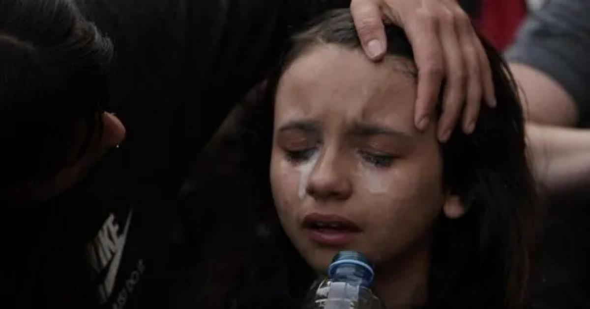 Procesan al policiacutea que gaseoacute a una nena de 10 antildeos en una marcha de jubilados