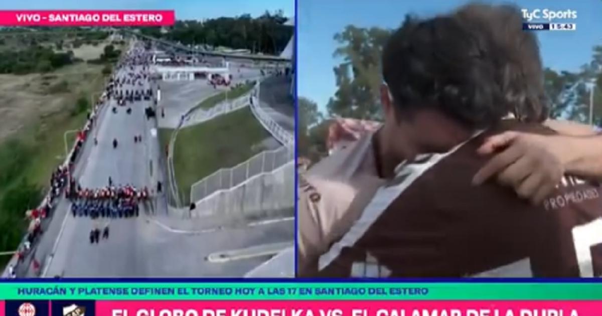 Un abrazo que vale maacutes que un gol- padre e hijo se reencuentran por Platense en la final