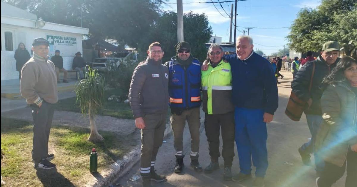 Parte del equipo de profesionales en Villa Mailín