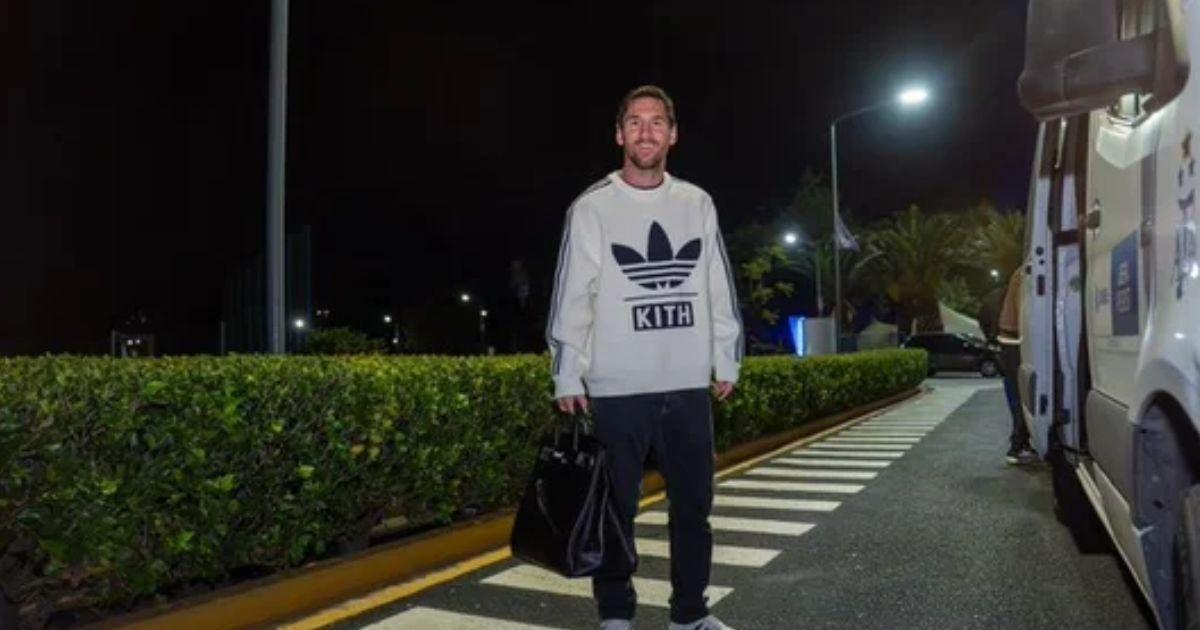 Messi se sumó a la concentración de la Selección Argentina en Ezeiza