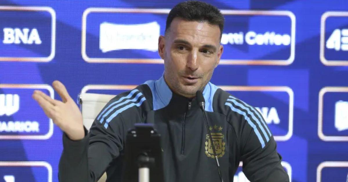 Scaloni le quitó polémica a los dichos de Arturo Vidal