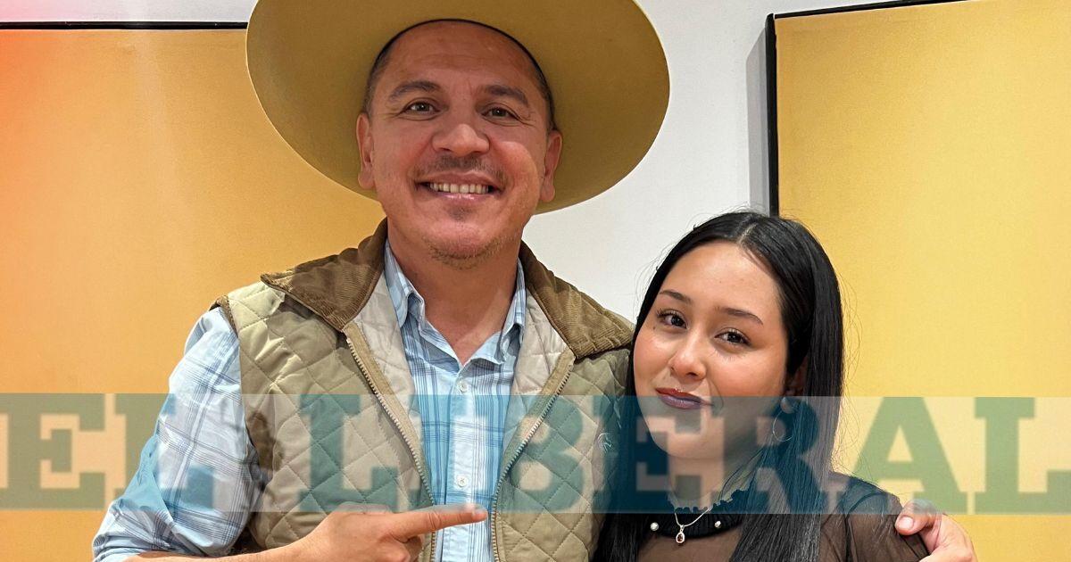 Brisa junto a Christian Herrera en Salta (Foto- El Liberal)