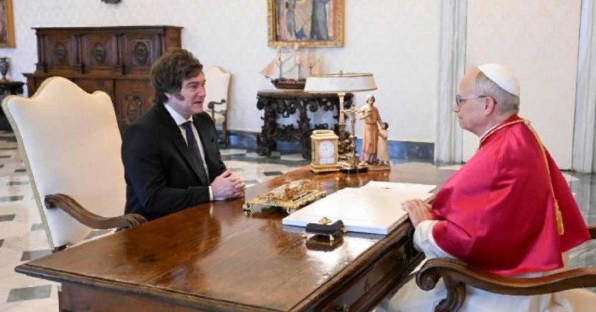 Encuentro oficial entre Javier Milei y el papa León XIV