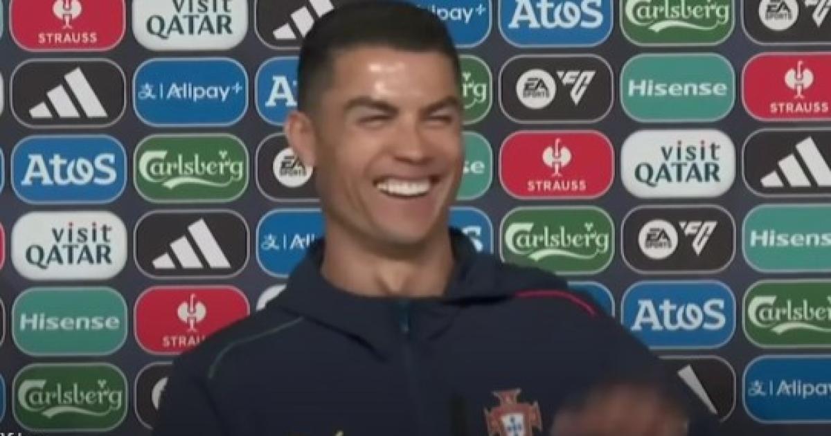 Cristiano Ronaldo en conferencia de prensa (Foto- Captura de video)